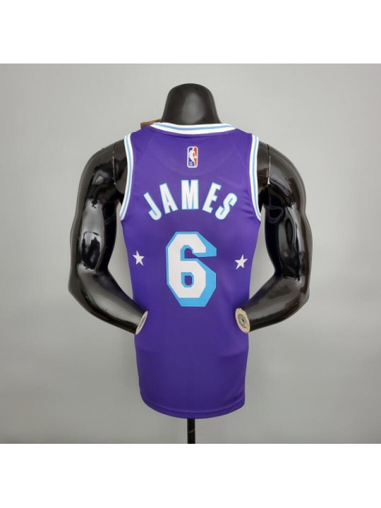 Camiseta Los Angeles Lakers 75th Anniversary James#6 2021