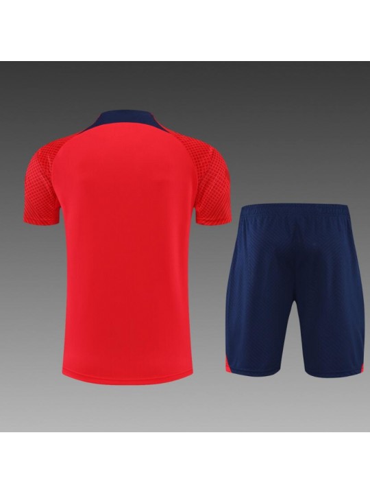 22/23 Atletico Madrid training suit short sleeve kit red