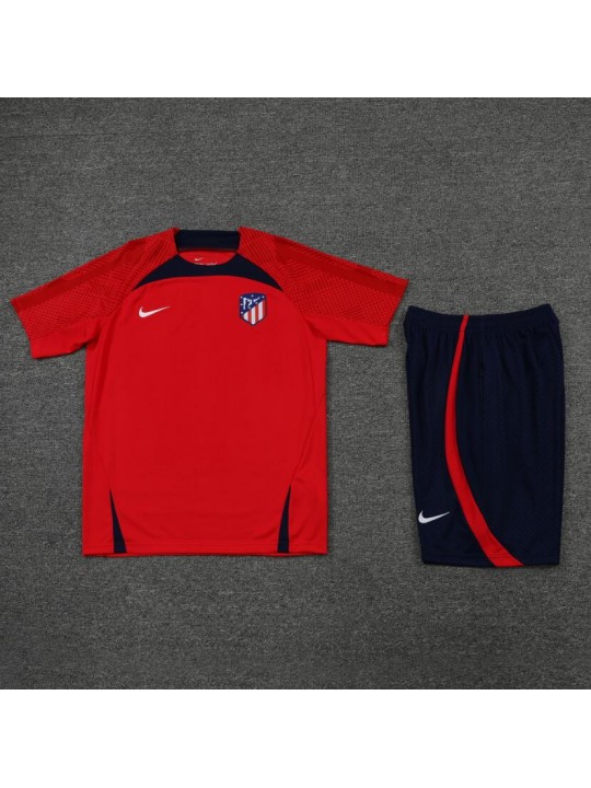 22/23 Atletico Madrid training suit short sleeve kit red