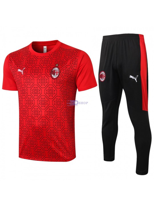 Camiseta de Entrenamiento AC Milan 2020/2021 Kit Rojo