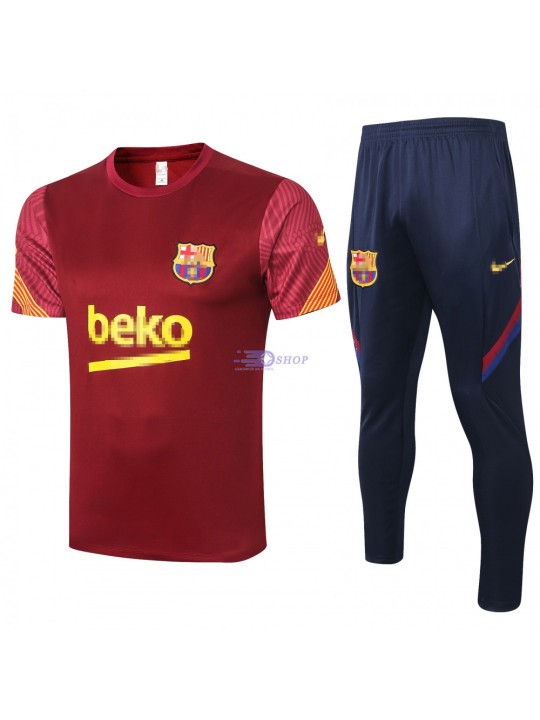 Camiseta de Entrenamiento Barcelona 2020/2021 Kit Rojo Oscuro