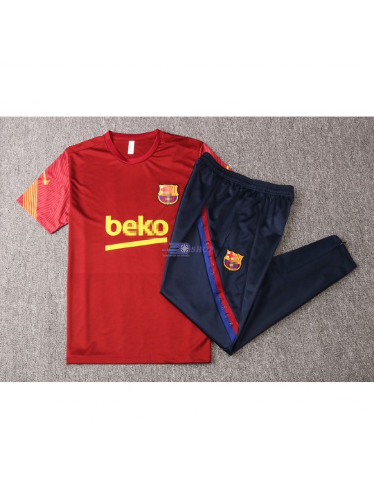 Camiseta de Entrenamiento Barcelona 2020/2021 Rojo Oscuro