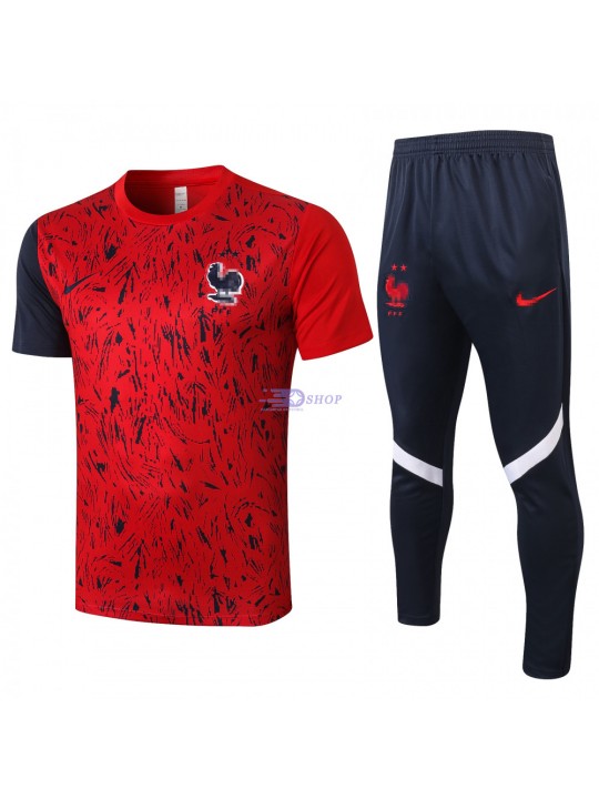 Camiseta de Entrenamiento Francia 2020/2021 Rojo Royado