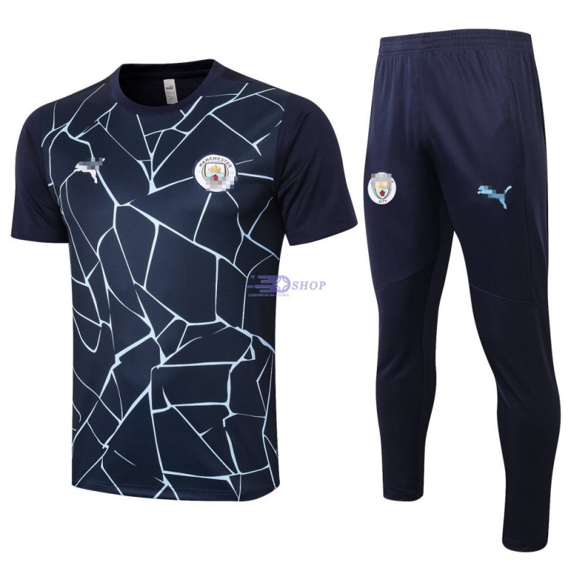 Camiseta de Entrenamiento Manchester City 2020/2021 Kit Azul Royado