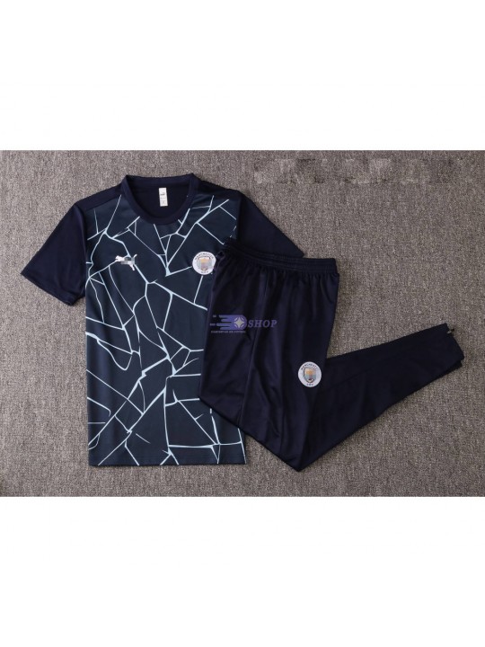 Camiseta de Entrenamiento Manchester City 2020/2021 Kit Azul Royado
