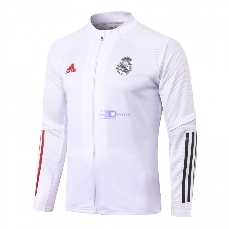 Chaqueta Real Madrid 2020/2021 Blanco/Rojo/Negro